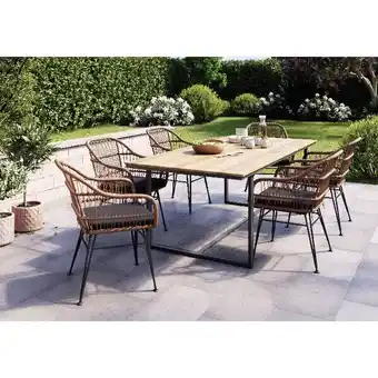 Brico Dépôt Table en composite imitation bois halesio offre