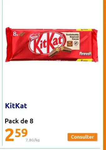 Action KitKat Pack De 8 offre