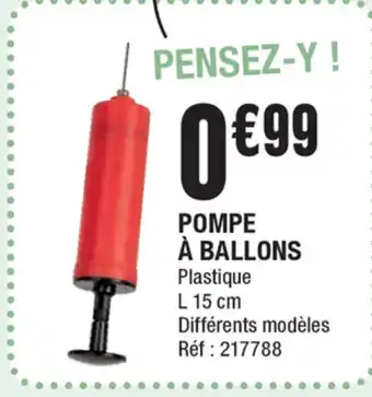 La Foir'Fouille Pompe à ballons offre