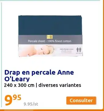 Action Drap en percale anne o'leary offre