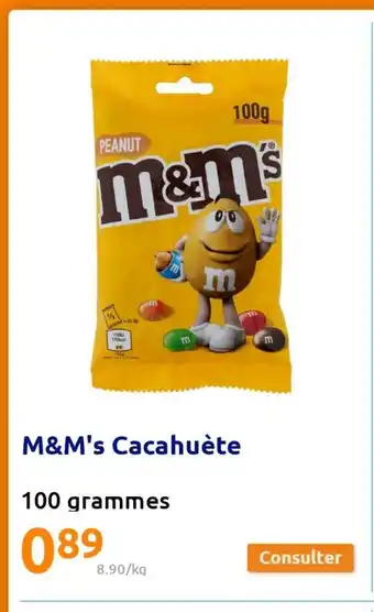 Action M&M's cacahuète offre