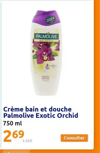 CrĂšme bain et douche palmolive exotic orchid