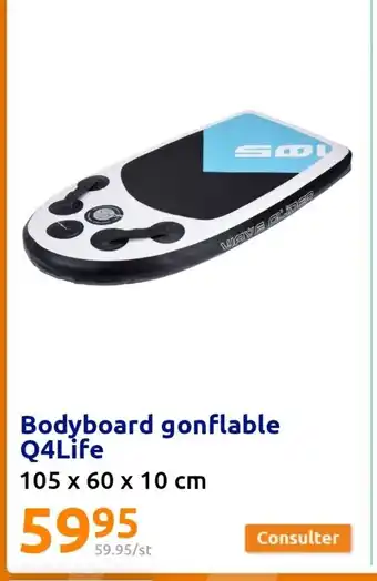 Action Bodyboard gonflable Q4Life offre