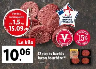 12 Steaks Hachés Façon bouchère