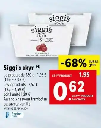 Lidl Siggi's Skyr offre
