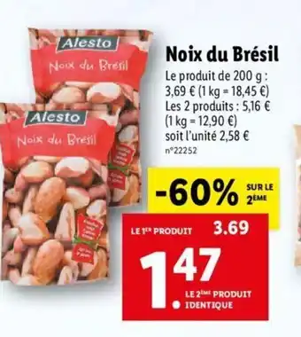 Lidl Noix du brésil offre