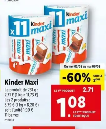 Kinder maxi