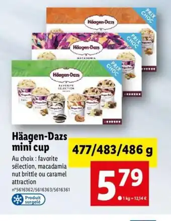 Lidl Häagen-Dazs Mini cup offre