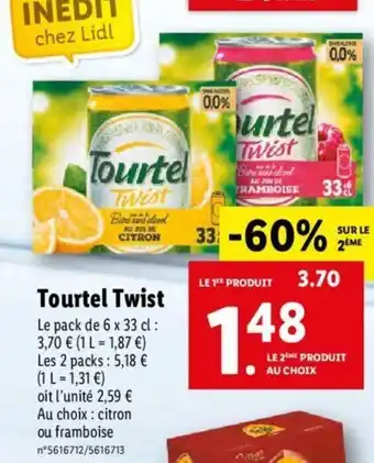 Lidl Tourtel twist offre