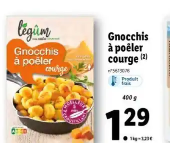 Lidl Gnocchis à poêler courge offre