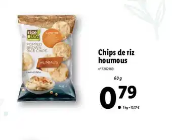 Lidl Chips de riz houmous offre