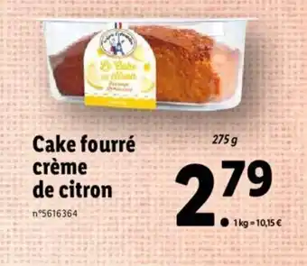 Lidl Cake fourré crème de citron offre