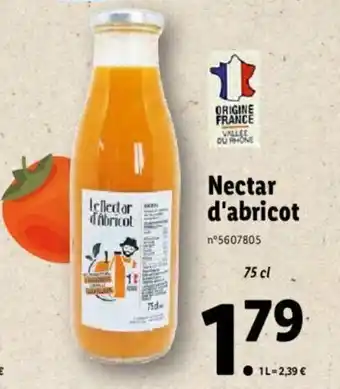 Lidl Nectar d'abricot offre