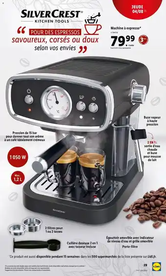 Lidl Machine À expresso offre