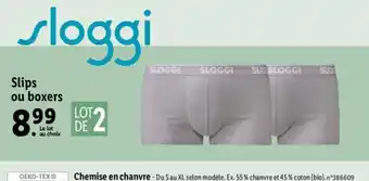 Lidl Slips ou boxers offre