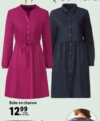 Lidl Robe en chanvre offre
