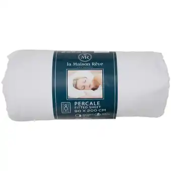 Action La maison rêve drap-housse en percale de coton la maison rêve offre
