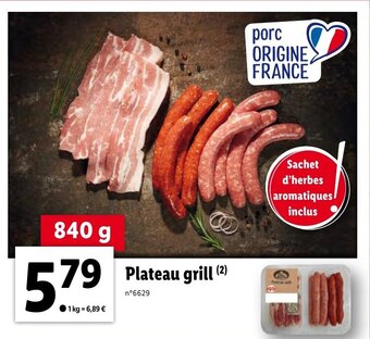 Lidl Plateau grill offre