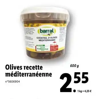 Olives recette méditerranéenne