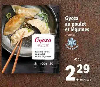 Lidl Gyoza au poulet et légumes offre