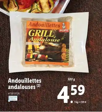 Lidl Andouillettes andalouses offre