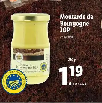 Lidl Moutarde de Bourgogne IGP offre