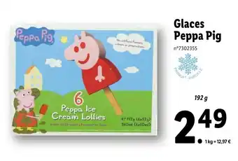 Lidl Glaces Peppa Pig offre