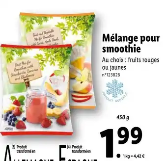 Lidl Mélange pour smoothie offre