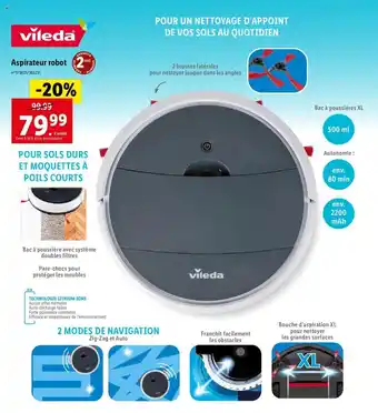 Lidl VILEDA aspirateur robot offre