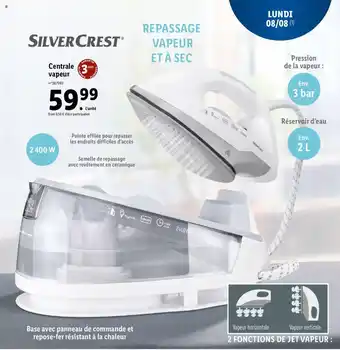 Lidl SILVER CREST centrale vapeur offre