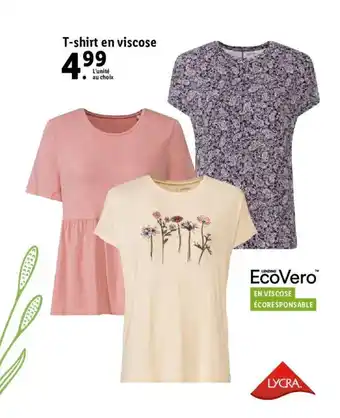 Lidl T-shirt en viscose offre
