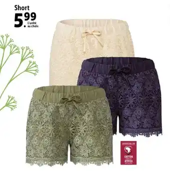 Lidl Short offre
