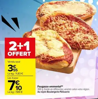 Carrefour Fougasse emmental offre