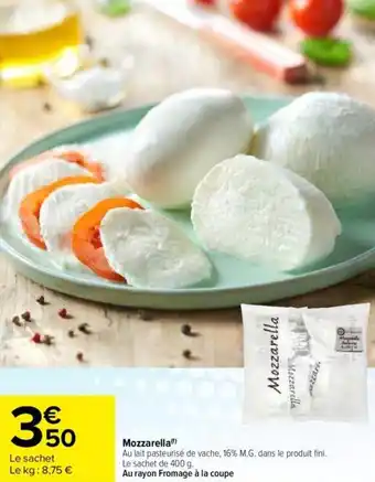Carrefour Mozzarella offre