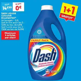 DASH liquide couleur éclatantes