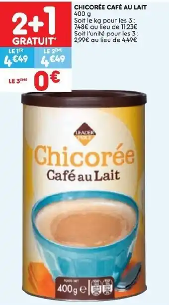 Leader Price Chicorée café au lait offre