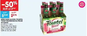 Leader Price Bière sans alcool tourtel twist framboise ou pêche au choix offre