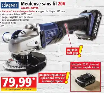 Norma Meuleuse sans fil 20V offre