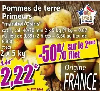 Norma Pommes de terre primeurs offre