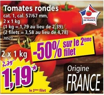 Norma Tomates rondes offre