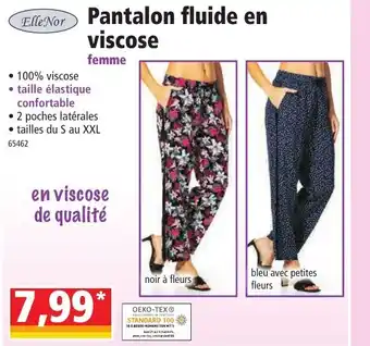 Norma Pantalon fluide en viscose offre