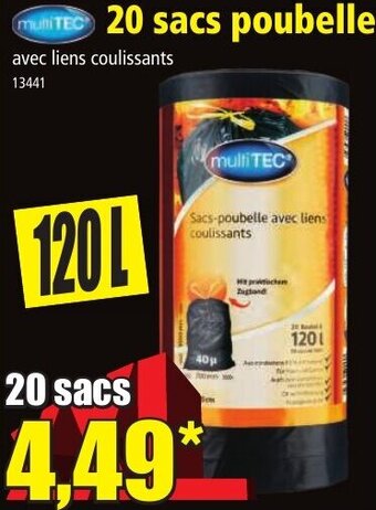 Norma 20 sacs poubelle offre