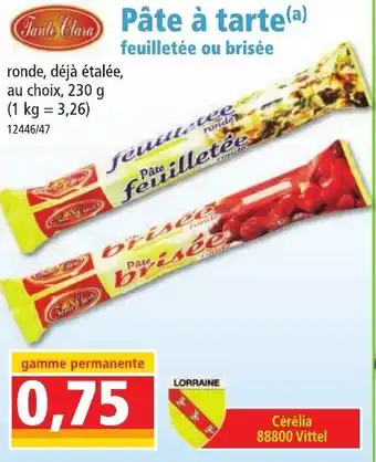 Norma Pâte à tarte offre