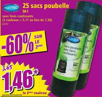 Norma 25 Sacs poubelle offre