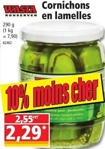 Norma Cornichons en lamelles offre