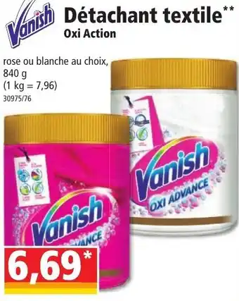 Norma VANISH détachant textile offre