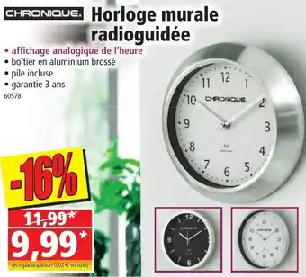 Norma Horloge murale radioguidée offre