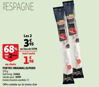 Auchan Fuetex original elpozo offre