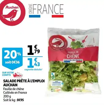 Auchan Salade prête à l'emploi auchan offre