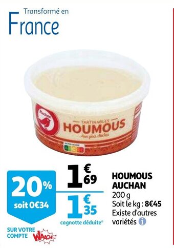 Auchan Houmous auchan offre